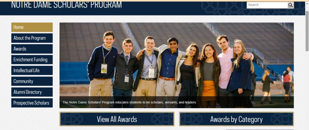 Notre Dame University Scholarships(Fully Funded) 2024